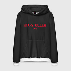 Толстовка-худи мужская Stary killer, цвет: 3D-белый