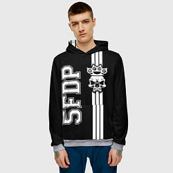 Толстовка-худи мужская Five Finger Death Punch 2, цвет: 3D-меланж — фото 2