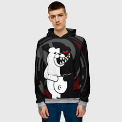 Толстовка-худи мужская MONOKUMA МОНОКУМА DANGANRO, цвет: 3D-меланж — фото 2