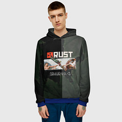 Толстовка-худи мужская Rust Мамкин Рейдер Раст, цвет: 3D-синий — фото 2