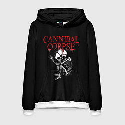 Толстовка-худи мужская Cannibal Corpse 1, цвет: 3D-белый
