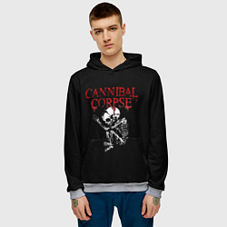 Толстовка-худи мужская Cannibal Corpse 1, цвет: 3D-меланж — фото 2