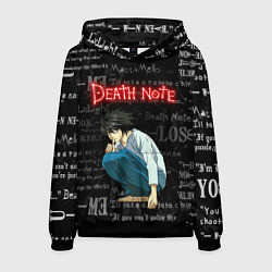 Толстовка-худи мужская ТЕТРАДЬ СМЕРТИ, цвет: 3D-черный