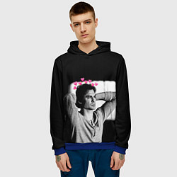 Толстовка-худи мужская Дневники вампира, цвет: 3D-синий — фото 2