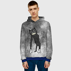 Толстовка-худи мужская Cartoon cat, цвет: 3D-синий — фото 2