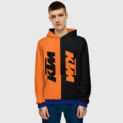 Толстовка-худи мужская KTM КТМ Z, цвет: 3D-синий — фото 2