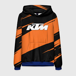 Толстовка-худи мужская KTM КТМ, цвет: 3D-синий