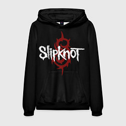 Толстовка-худи мужская Slipknot Надпись, цвет: 3D-черный