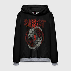 Толстовка-худи мужская Slipknot Черепа, цвет: 3D-меланж