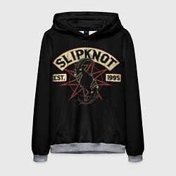 Толстовка-худи мужская Slipknot 1995, цвет: 3D-меланж