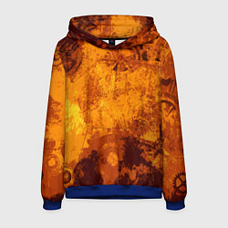 Толстовка-худи мужская Стимпанк, цвет: 3D-синий