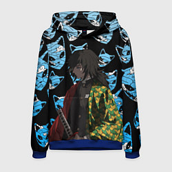 Толстовка-худи мужская ГИО ТОМИОКА КЛИНОК, цвет: 3D-синий