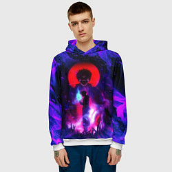 Толстовка-худи мужская МАГИЧЕСКАЯ БИТВА SUKUNA, цвет: 3D-белый — фото 2