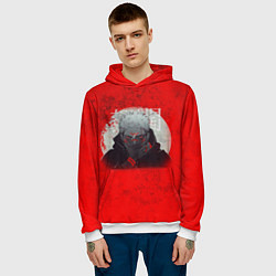 Толстовка-худи мужская МАГИЧЕСКАЯ БИТВА SUKUNA, цвет: 3D-белый — фото 2