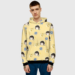 Толстовка-худи мужская Чиби Чжун Ли, цвет: 3D-черный — фото 2