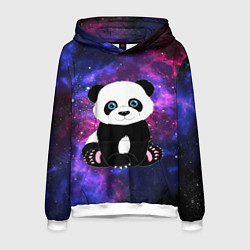 Толстовка-худи мужская Space Panda, цвет: 3D-белый