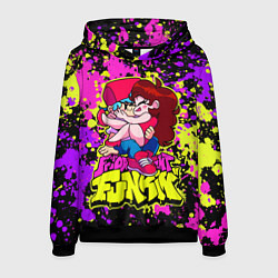 Толстовка-худи мужская Парень и Девушка Friday Night, цвет: 3D-черный