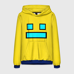 Толстовка-худи мужская Geometry Dash: Smile, цвет: 3D-синий