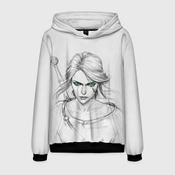 Толстовка-худи мужская Цири, цвет: 3D-черный