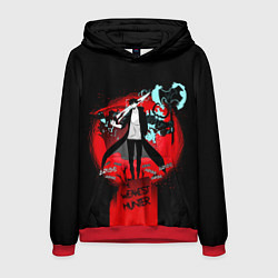 Толстовка-худи мужская SOLO LEVELING ПОРТАЛ, цвет: 3D-красный