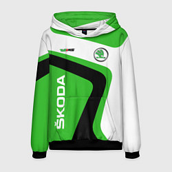 Толстовка-худи мужская Skoda, цвет: 3D-черный