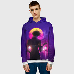 Толстовка-худи мужская Cowboy Bebop Spike Spiegel, цвет: 3D-белый — фото 2