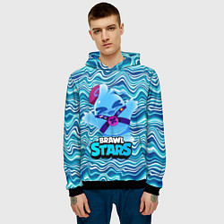 Толстовка-худи мужская Сквик Squeak Brawl Stars, цвет: 3D-черный — фото 2