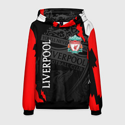 Толстовка-худи мужская LIVERPOOL ЛИВЕРПУЛЬ СПОРТ, цвет: 3D-черный