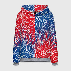 Толстовка-худи мужская ФК ПСЖ PARIS SAINT GERMAIN, цвет: 3D-меланж