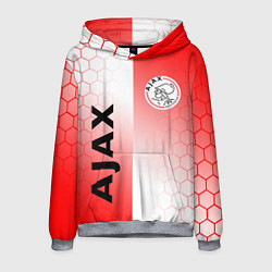 Толстовка-худи мужская FC AJAX AMSTERDAM ФК АЯКС, цвет: 3D-меланж