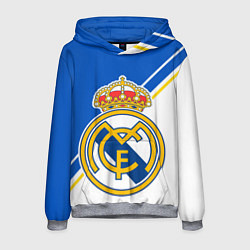 Толстовка-худи мужская REAL MADRID РЕАЛ МАДРИД, цвет: 3D-меланж