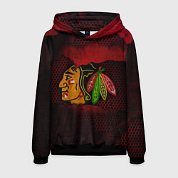 Толстовка-худи мужская CHICAGO NHL, цвет: 3D-черный