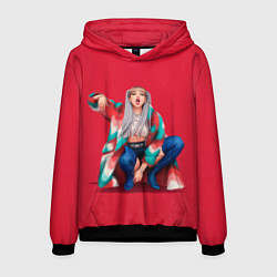 Толстовка-худи мужская Kill the love Lisa, цвет: 3D-черный