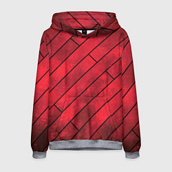 Толстовка-худи мужская Red Boards Texture, цвет: 3D-меланж
