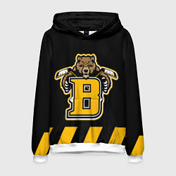 Толстовка-худи мужская BOSTON BRUINS, цвет: 3D-белый