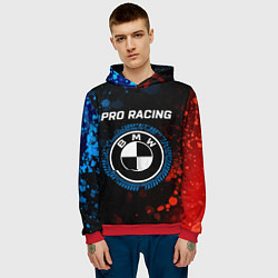 Толстовка-худи мужская БМВ - Racing, цвет: 3D-красный — фото 2