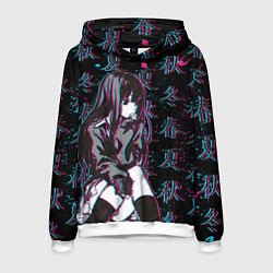 Толстовка-худи мужская Sad Anime Girl, цвет: 3D-белый