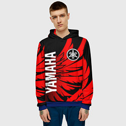 Толстовка-худи мужская YAMAHA ЯМАХА МОТОСПОРТ, цвет: 3D-синий — фото 2