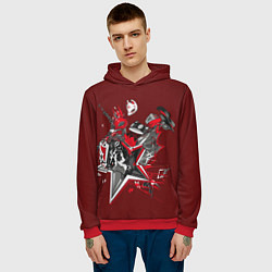 Толстовка-худи мужская Mask of Ren, цвет: 3D-красный — фото 2