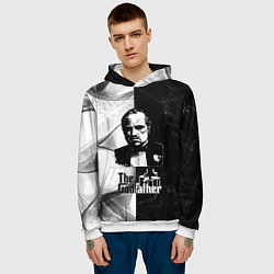 Толстовка-худи мужская Крёстный отец The Godfather, цвет: 3D-белый — фото 2