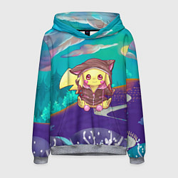 Толстовка-худи мужская Покемон в костюме, цвет: 3D-меланж