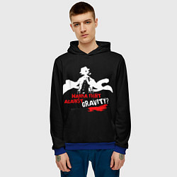 Толстовка-худи мужская Чуя Накахара бродячие псы, цвет: 3D-синий — фото 2