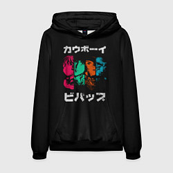 Толстовка-худи мужская Cowboy Bebop, цвет: 3D-черный