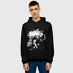 Толстовка-худи мужская 00:01, цвет: 3D-черный — фото 2