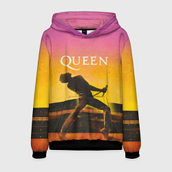 Толстовка-худи мужская Queen Freddie Mercury Z, цвет: 3D-черный
