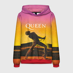 Толстовка-худи мужская Queen Freddie Mercury Z, цвет: 3D-красный