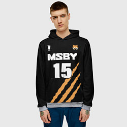 Толстовка-худи мужская 15 MSBY BLACK JACKALS, цвет: 3D-меланж — фото 2
