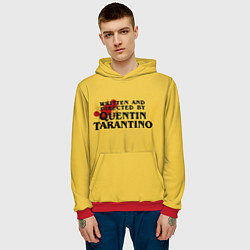 Толстовка-худи мужская Quentin Tarantino, цвет: 3D-красный — фото 2