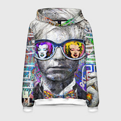 Толстовка-худи мужская Andy Warhol Энди Уорхол, цвет: 3D-белый