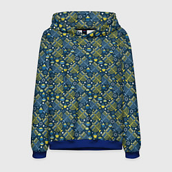 Толстовка-худи мужская Israel, цвет: 3D-синий